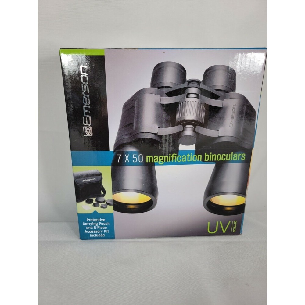 EMERSON 7 X 50 UV Optics Magnification Binoculars‎ NIB 1625014 NOS